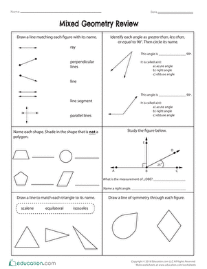 Mixed Geometry Review | Worksheet 