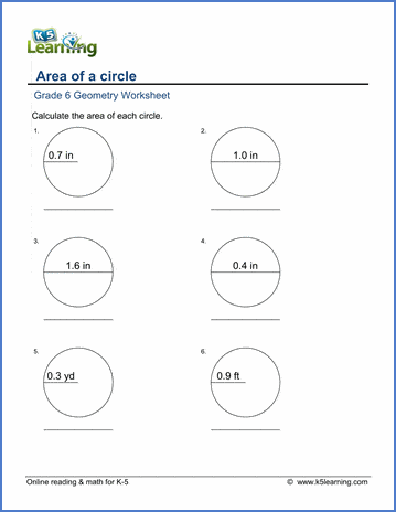 geometry circles worksheet answers