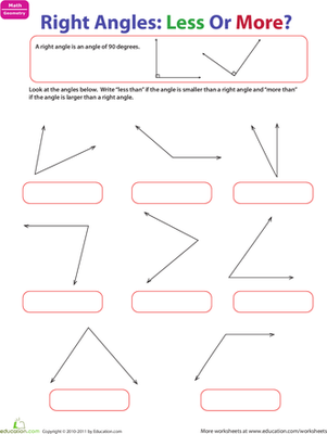 Right Angles Geometry | Interactive Worksheet 