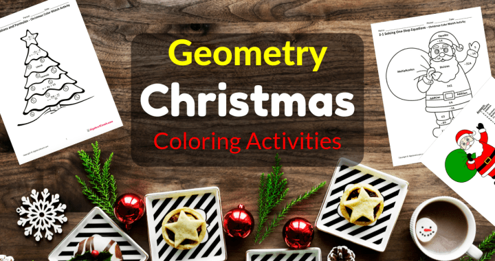 Christmas Math Worksheets - GeometryCoach.com