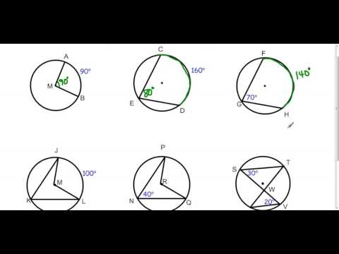 geometry inscribed angles worksheet answers