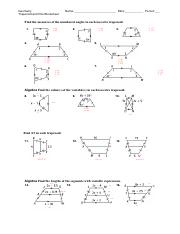 Geometry Trapezoid and Kite Worksheet.pdf - Geometry Trapezoid and ...