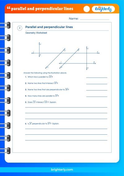 FREE Discover The Parallel and Perpendicular Lines Worksheet [PDFs]