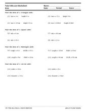 Free Geometry Worksheets &  Printables with Answers