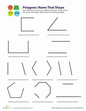 Polygons: Name that Shape | Worksheet 