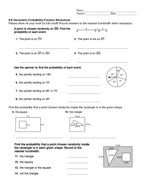 Geometric Probability Worksheet - Fill Online, Printable, Fillable ...