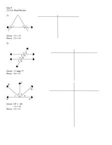 geometry proofs worksheet
