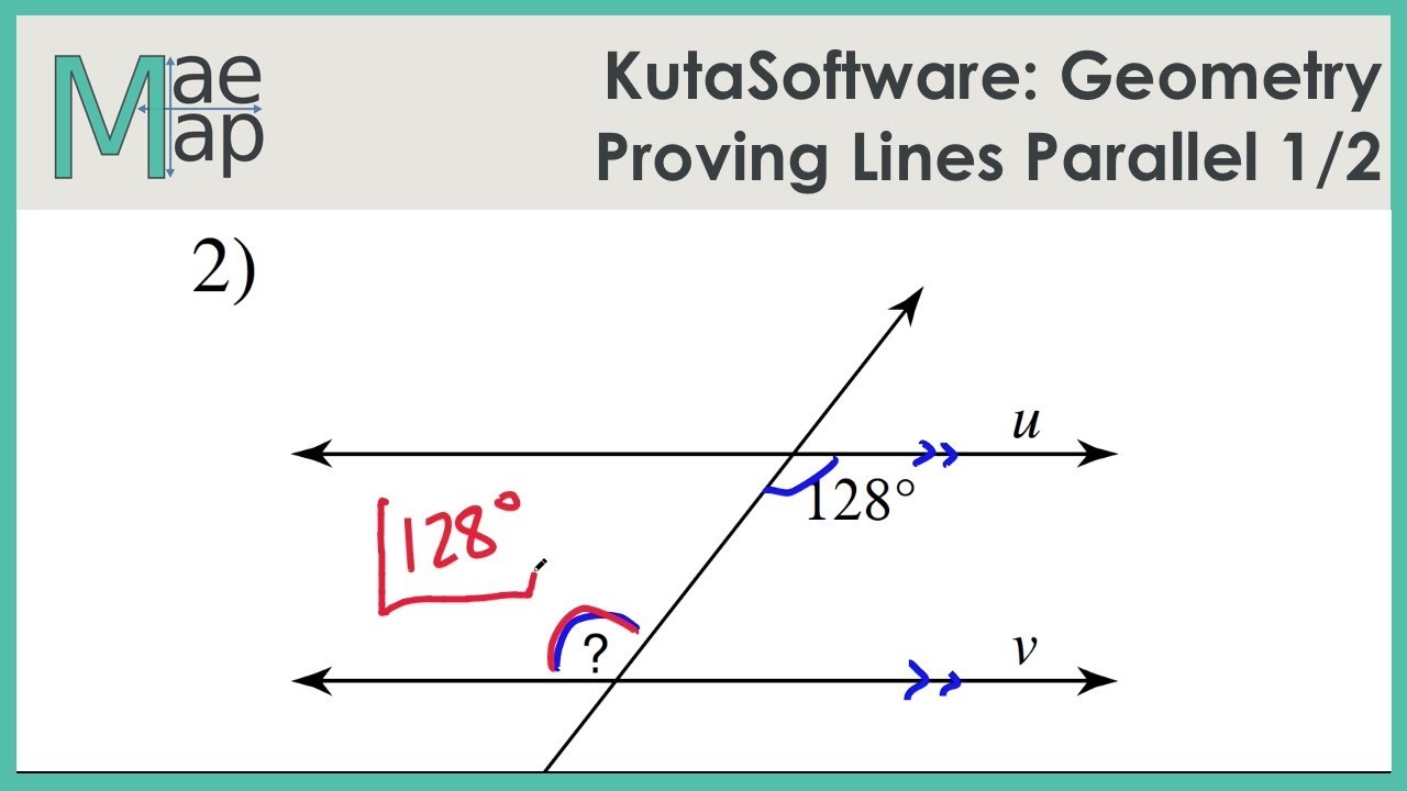 geometry proving lines parallel worksheet answers