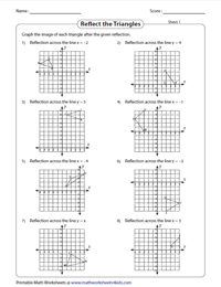 Reflection Worksheets