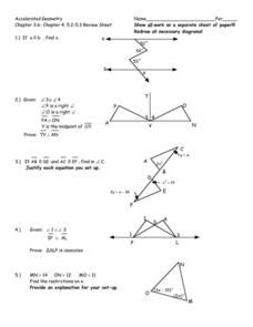geometry review worksheet high school