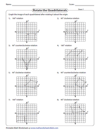 geometry rotation worksheet answers