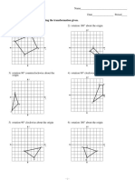 Rotation Worksheet | PDF | Space | Geometric Measurement