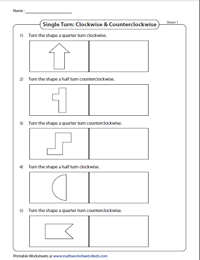 Rotation Worksheets