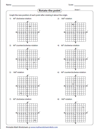 geometry rotation worksheet
