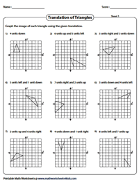 Translation Worksheets