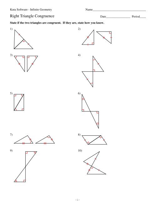 4-Right Triangle Congruence.pdf - Kuta Software