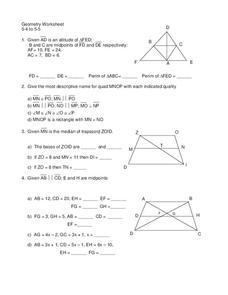 Triangle Proofs Worksheet for 9th - 12th Grade | Lesson Planet