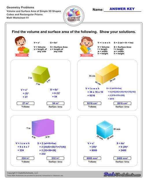 Volume and Surface Area