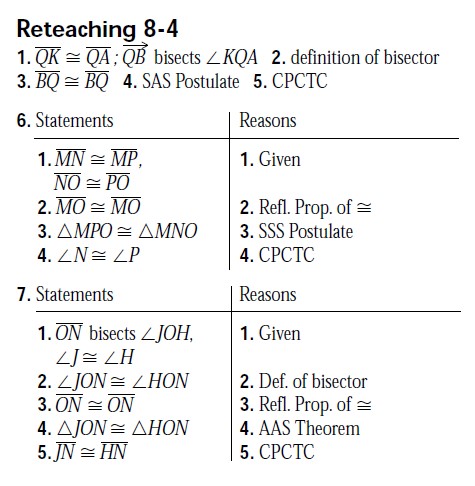 geometry worksheet and answers