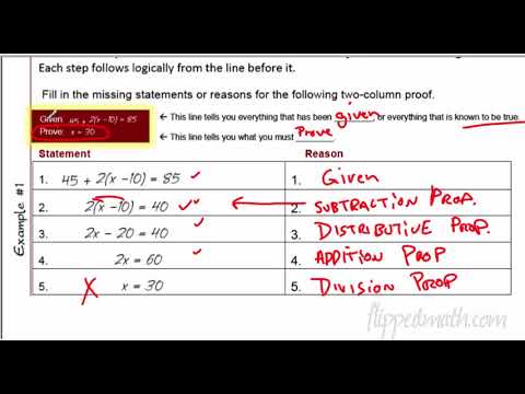 Geometry - Section 2.2 Intro to Proofs