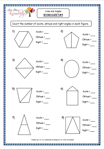 Grade 4 Maths Resources (8.1 Geometry - Revising Different Types ...