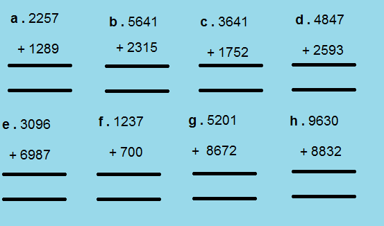 4th grade math worksheets