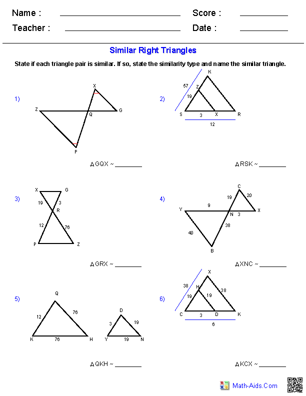 Geometry Worksheets | Geometry Worksheets