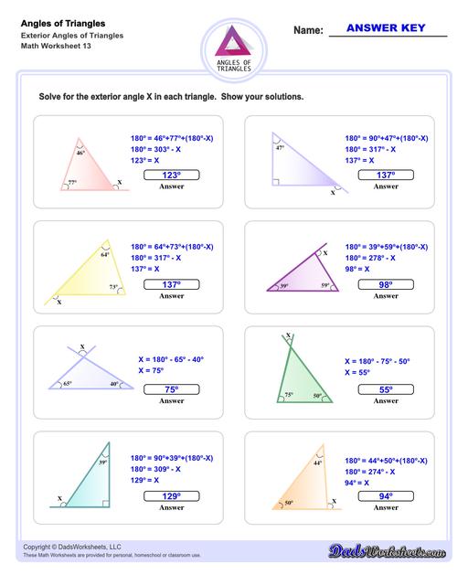 Geometry Worksheets