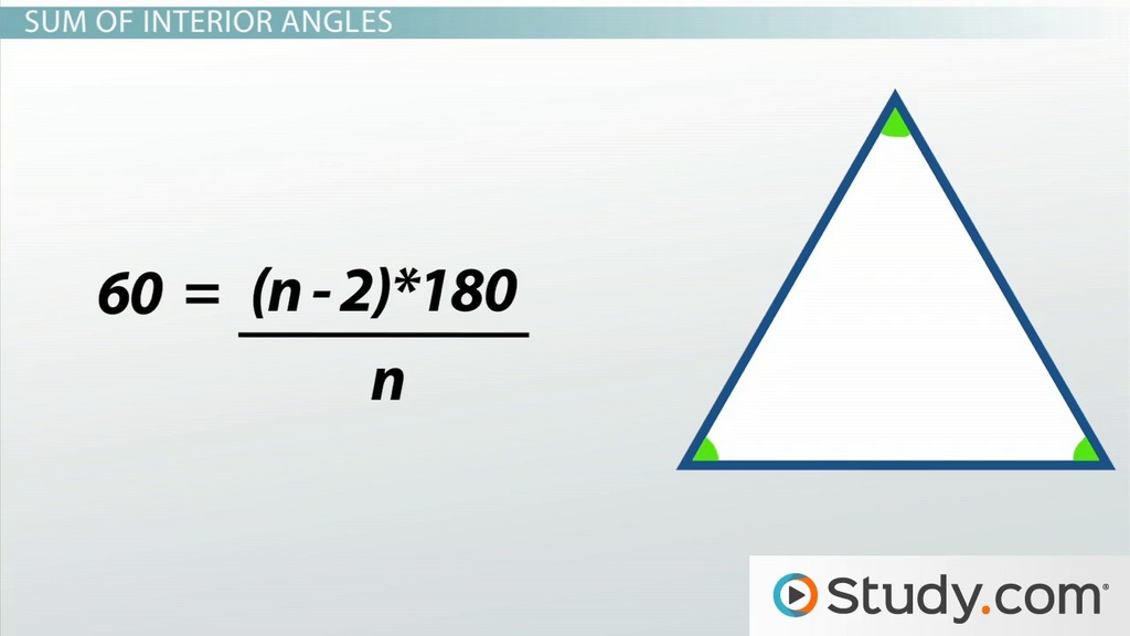 Angles in a Polygon | Measurement, Formula &  Examples Video