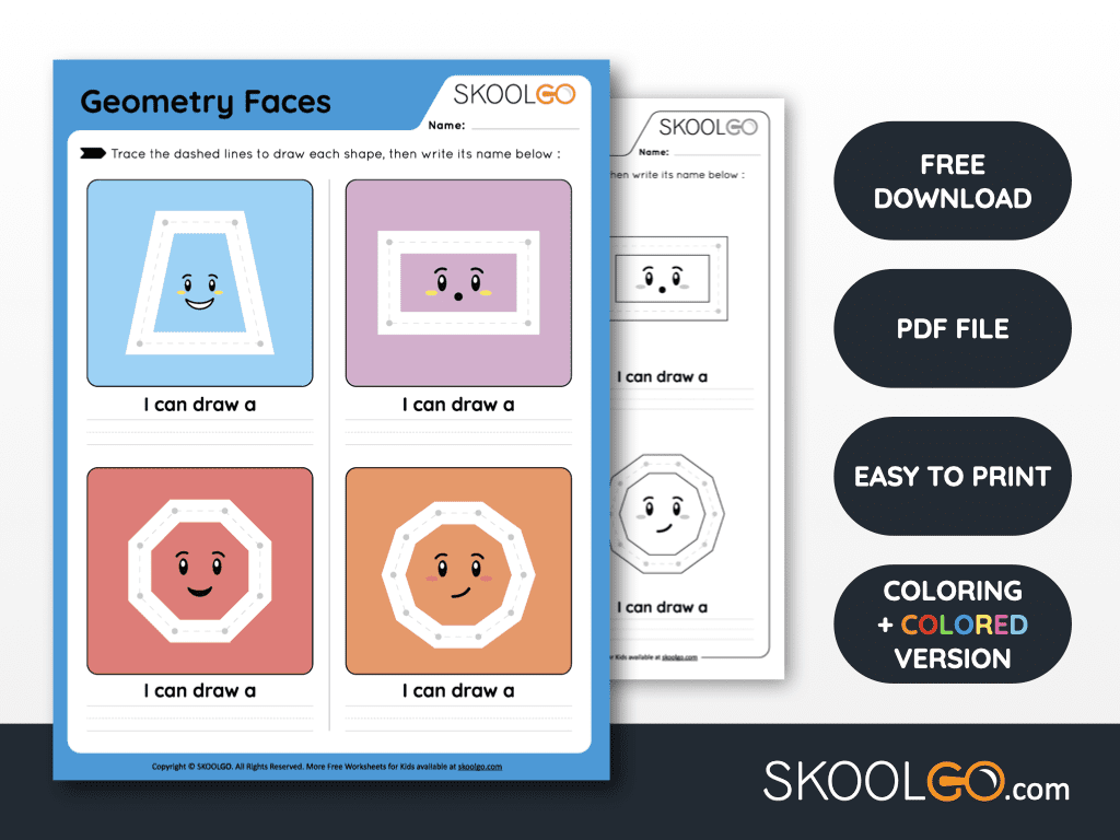 Free Geometry Printable Worksheets - SKOOLGO
