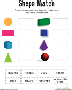 Shape Match | Worksheet 