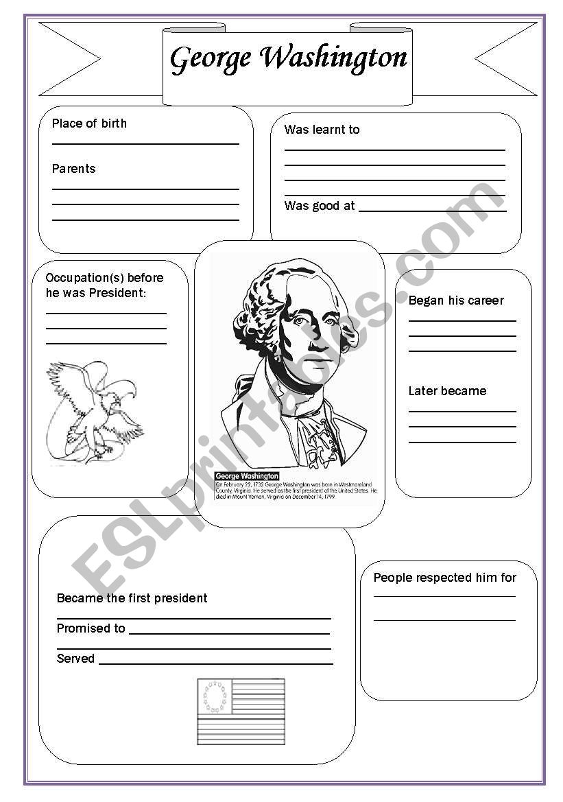 George Washington - ESL worksheet by svetic