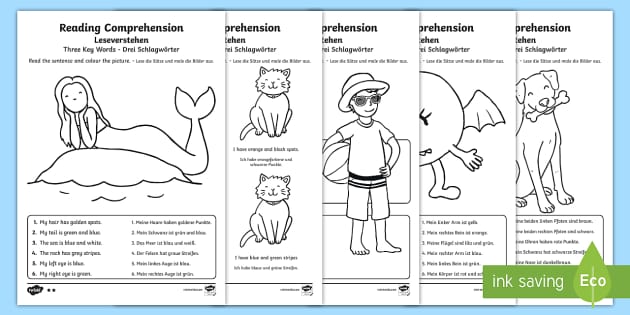 Reading Comprehension - Three Key Words Worksheet / Worksheets ...