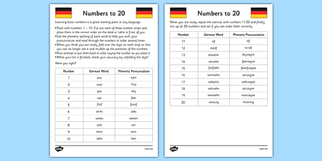 german worksheet for beginners
