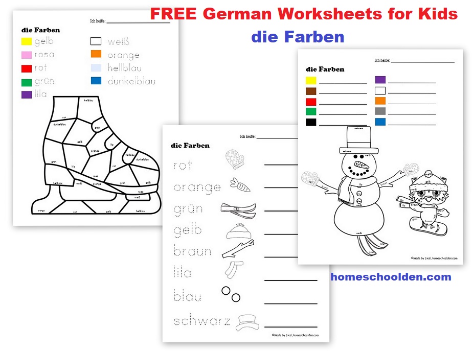 german worksheet for kindergarten