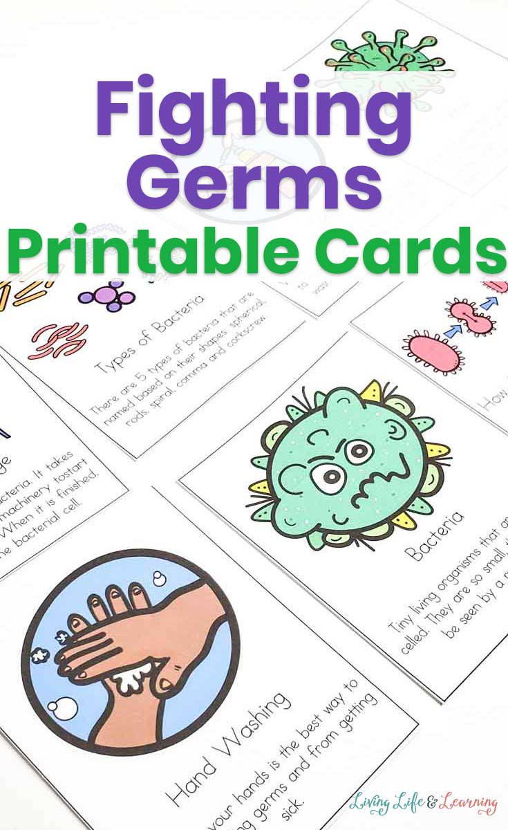 Fighting Germs Printable Cards