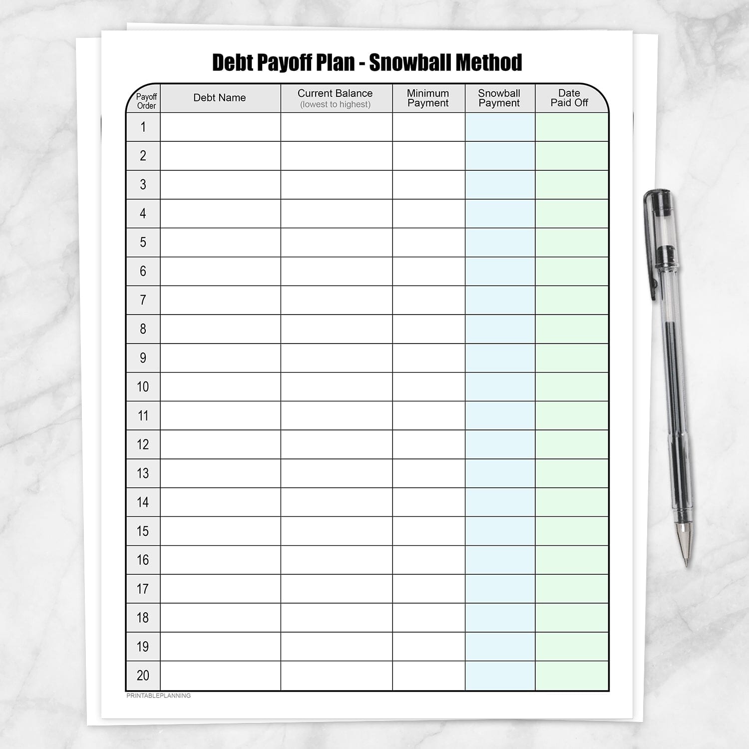 get out of debt budget worksheet