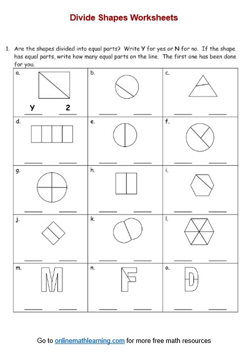 getting into shapes worksheet answers