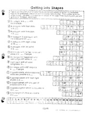Getting Into Shapes Worksheets by Karen in the Classroom | TPT