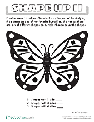 Sorting Shapes for Grade 6 Learners Activity Sheet - Twinkl