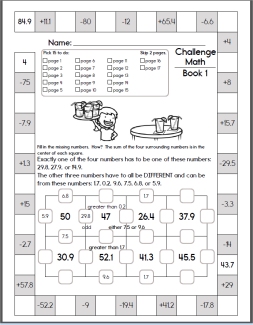 Free Math Challenge Workbooks for Gifted Kids | edHelper
