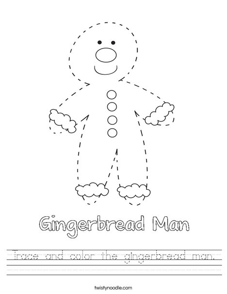 gingerbreadman worksheet