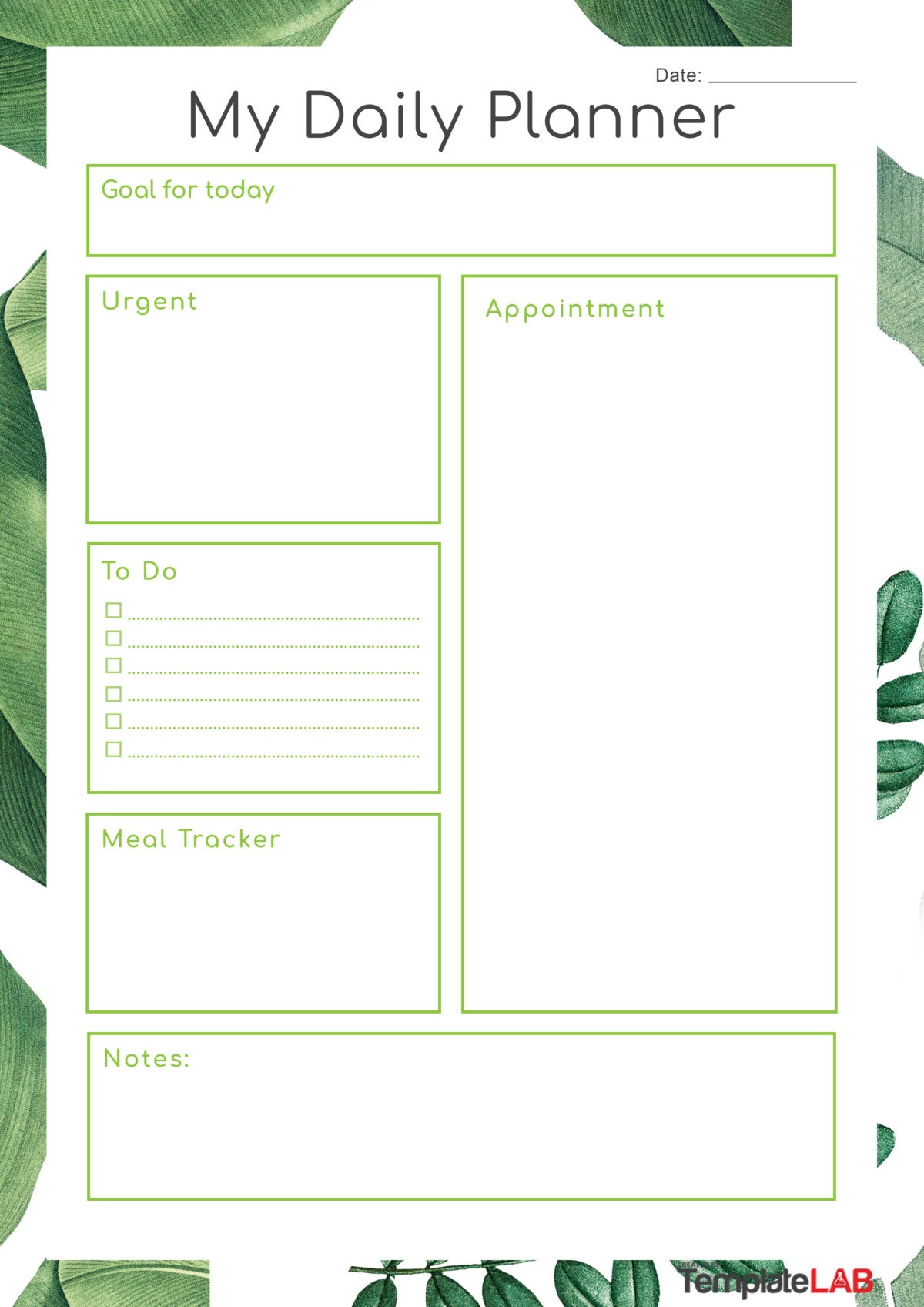girly daily planner printable