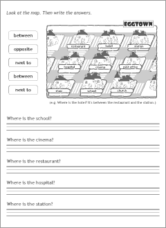 Asking for and giving directions in English | Printable resources