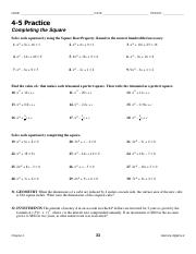 4-5 Completing the Square KEY.pdf - NAME DATE PERIOD 4-5 Practice ...