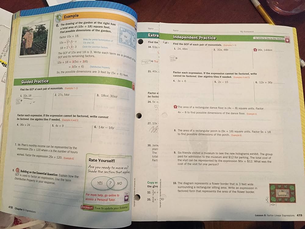 Glencoe Math, Course 2, Student Edition, Volume 2 (MATH APPLIC & CONN