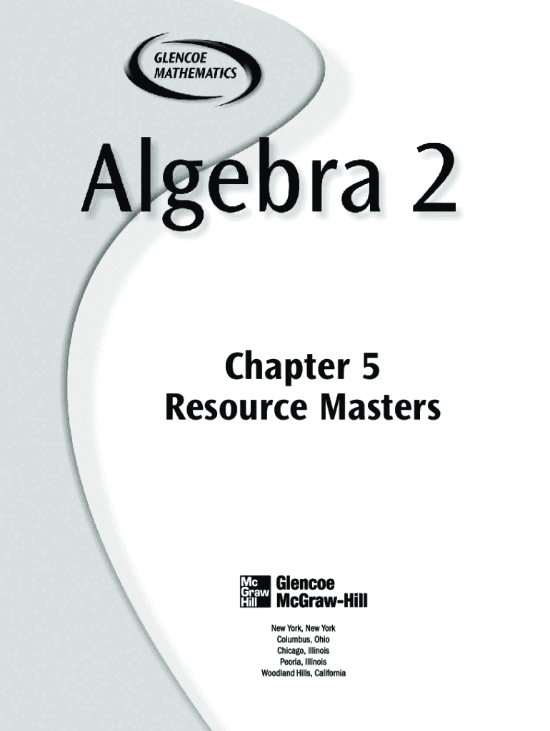 glencoe mcgraw hill algebra 1 worksheet answers
