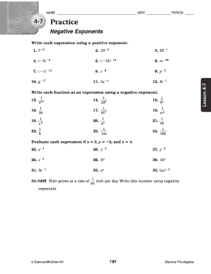 glencoe pre algebra answers for worksheet