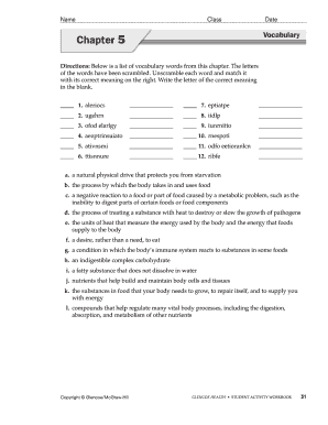 glencoe worksheet answers