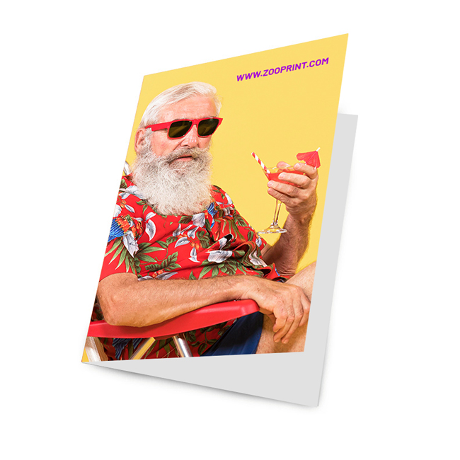 Greeting Cards - Blank Half Fold White Photo Gloss - mcgpaper